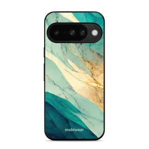 Lesklý kryt Mobiwear Glossy - Google Pixel 10 - G024G - Zlatavý a zelenkavý mramor