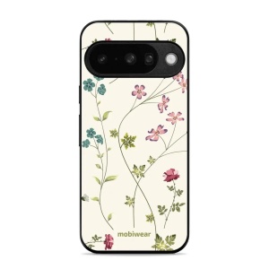 Lesklý kryt Mobiwear Glossy - Google Pixel 10 - G035G - Tenké rostlinky s květy