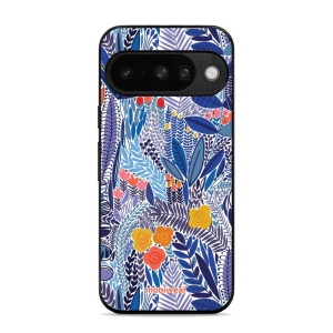 Lesklý kryt Mobiwear Glossy - Google Pixel 10 - G037G - Modrá květena