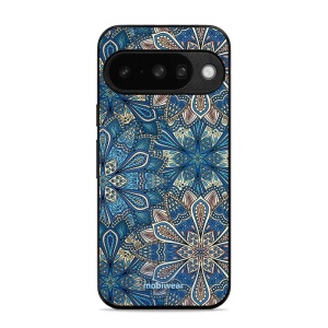 Lesklý kryt Mobiwear Glossy - Google Pixel 10 - G038G - Modré mandala květy