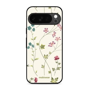 Lesklý kryt Mobiwear Glossy - Google Pixel 10 Pro - G035G - Tenké rostlinky s květy