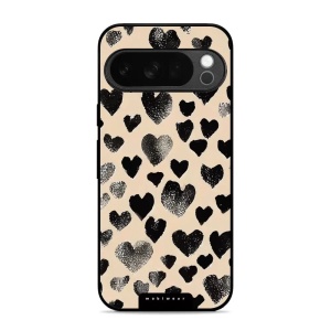 Lesklý kryt Mobiwear Glossy - Google Pixel 10 Pro - GA51G Černá srdíčka