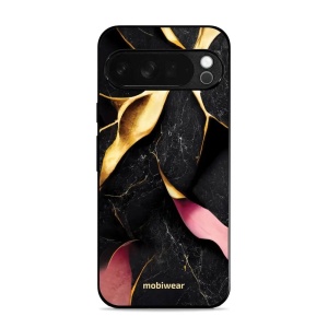 Lesklý kryt Mobiwear Glossy - Google Pixel 10 Pro XL - G021G Černý a zlatavý mramor