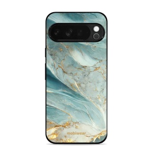Lesklý kryt Mobiwear Glossy - Google Pixel 10 Pro XL - G022G Zelenkavý a zlatavý mramor