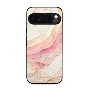 Lesklý kryt Mobiwear Glossy - Google Pixel 10 Pro XL - G027G - Růžový a zlatavý mramor