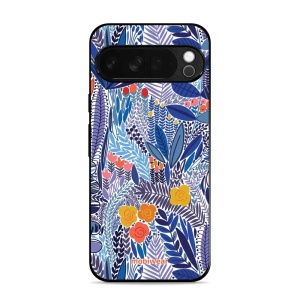 Lesklý kryt Mobiwear Glossy - Google Pixel 10 Pro XL - G037G - Modrá květena