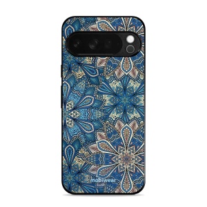 Lesklý kryt Mobiwear Glossy - Google Pixel 10 Pro XL - G038G - Modré mandala květy