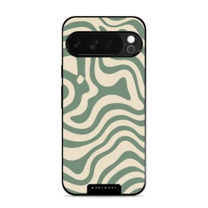 Lesklý kryt Mobiwear Glossy - Google Pixel 10 Pro XL - GA57G Zelené a béžové zkrouceniny