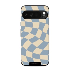 Lesklý kryt Mobiwear Glossy - Google Pixel 10 Pro XL - GA59G Modrá a béžová šachovnice