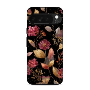 Lesklý kryt Mobiwear Glossy - Google Pixel 10 Pro XL - V171S Zlatavé lístky a květy