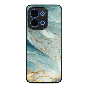 Lesklý kryt Mobiwear Glossy - Xiaomi Poco C85 - G022G Zelenkavý a zlatavý mramor