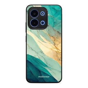 Lesklý kryt Mobiwear Glossy - Xiaomi Poco C85 - G024G - Zlatavý a zelenkavý mramor