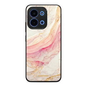 Lesklý kryt Mobiwear Glossy - Xiaomi Poco C85 - G027G - Růžový a zlatavý mramor