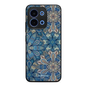Lesklý kryt Mobiwear Glossy - Xiaomi Poco C85 - G038G - Modré mandala květy