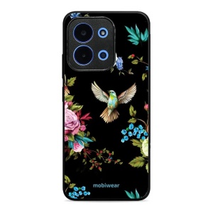 Lesklý kryt Mobiwear Glossy - Xiaomi Poco C85 - G041G - Ptáček a květy