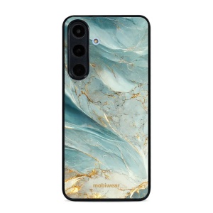 Lesklý kryt Mobiwear Glossy - Samsung Galaxy S25 FE - G022G Zelenkavý a zlatavý mramor