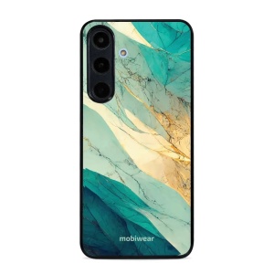 Lesklý kryt Mobiwear Glossy - Samsung Galaxy S25 FE - G024G - Zlatavý a zelenkavý mramor