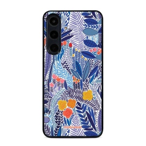 Lesklý kryt Mobiwear Glossy - Samsung Galaxy S25 FE - G037G - Modrá květena