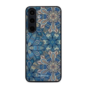Lesklý kryt Mobiwear Glossy - Samsung Galaxy S25 FE - G038G - Modré mandala květy