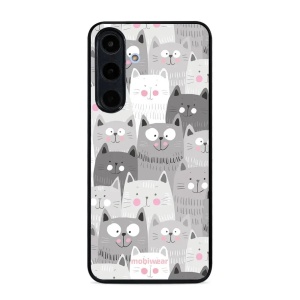 Lesklý kryt Mobiwear Glossy - Samsung Galaxy S25 FE - G045G - Kočičky