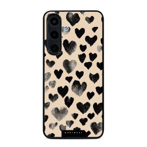 Lesklý kryt Mobiwear Glossy - Samsung Galaxy S25 FE - GA51G Černá srdíčka