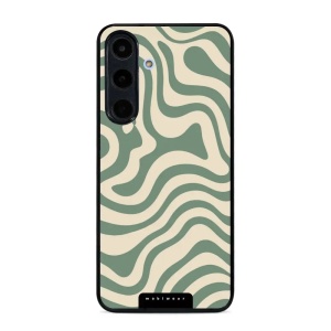 Lesklý kryt Mobiwear Glossy - Samsung Galaxy S25 FE - GA57G Zelené a béžové zkrouceniny