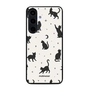 Lesklý kryt Mobiwear Glossy - Samsung Galaxy S25 FE - V162S Noční kočičky