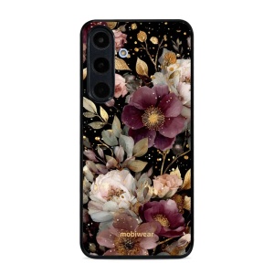 Lesklý kryt Mobiwear Glossy - Samsung Galaxy S25 FE - V169S Zlatavé kvítky