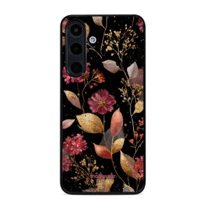 Lesklý kryt Mobiwear Glossy - Samsung Galaxy S25 FE - V171S Zlatavé lístky a květy
