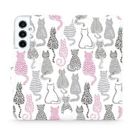 Flipové pouzdro Mobiwear - Samsung Galaxy M34 5G - MX01S Kočičí zádíčka