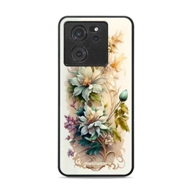 Lesklý kryt Mobiwear Glossy - Xiaomi 13T / 13T Pro - G014G Krémové květy