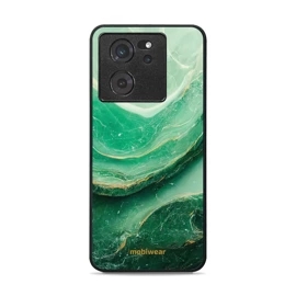 Lesklý kryt Mobiwear Glossy - Xiaomi 13T / 13T Pro - G023G - Zelený mramor