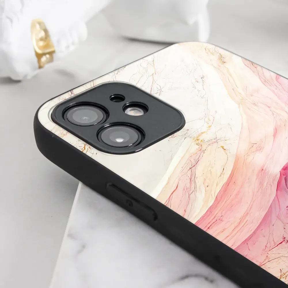 Lesklý kryt Mobiwear Glossy - Xiaomi 13T / 13T Pro - G027G - Růžový a zlatavý mramor