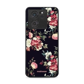 Lesklý kryt Mobiwear Glossy - Xiaomi 13T / 13T Pro - G040G - Růže na černé