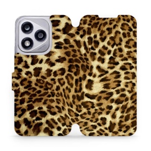 Flipové pouzdro Mobiwear - Honor 400 Lite 5G - VA33P Leopardí vzor