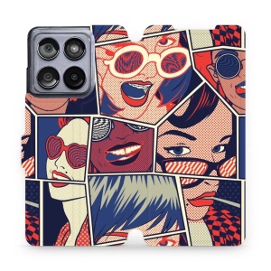 Flipové pouzdro Mobiwear - Motorola Edge 60 Fusion - VP18P Komiks