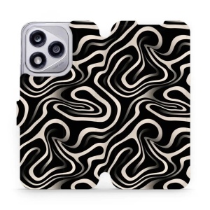 Flipové pouzdro Mobiwear - Honor 400 Lite 5G - VA63S Vlnky a linky