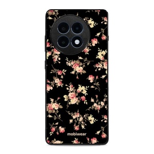 Lesklý kryt Mobiwear Glossy - OnePlus 13R - G039G - Květy na černé