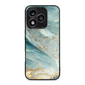 Lesklý kryt Mobiwear Glossy - Honor 400 Lite 5G - G022G Zelenkavý a zlatavý mramor