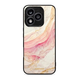 Lesklý kryt Mobiwear Glossy - Honor 400 Lite 5G - G027G - Růžový a zlatavý mramor