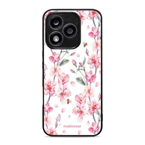 Lesklý kryt Mobiwear Glossy - Honor 400 Lite 5G - G033G - Růžové květy