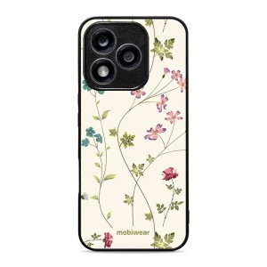 Lesklý kryt Mobiwear Glossy - Honor 400 Lite 5G - G035G - Tenké rostlinky s květy