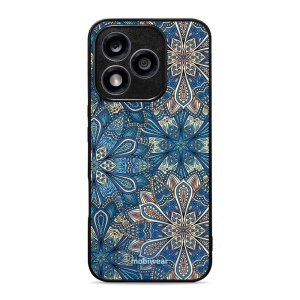 Lesklý kryt Mobiwear Glossy - Honor 400 Lite 5G - G038G - Modré mandala květy