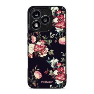 Lesklý kryt Mobiwear Glossy - Honor 400 Lite 5G - G040G - Růže na černé