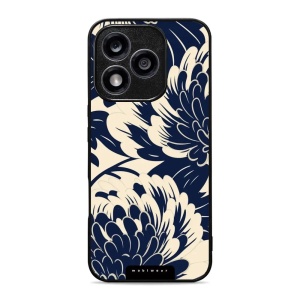 Lesklý kryt Mobiwear Glossy - Honor 400 Lite 5G - GA40G Modré a béžové květy