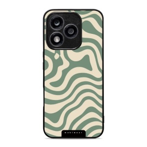 Lesklý kryt Mobiwear Glossy - Honor 400 Lite 5G - GA57G Zelené a béžové zkrouceniny