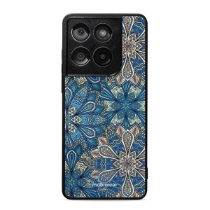 Lesklý kryt Mobiwear Glossy - Motorola Edge 60 Fusion - G038G - Modré mandala květy