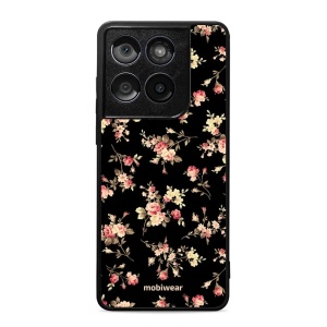 Lesklý kryt Mobiwear Glossy - Motorola Edge 60 Fusion - G039G - Květy na černé