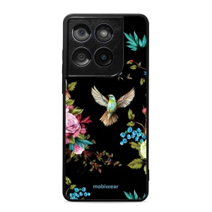 Lesklý kryt Mobiwear Glossy - Motorola Edge 60 Fusion - G041G - Ptáček a květy