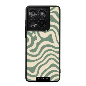Lesklý kryt Mobiwear Glossy - Motorola Edge 60 Fusion - GA57G Zelené a béžové zkrouceniny